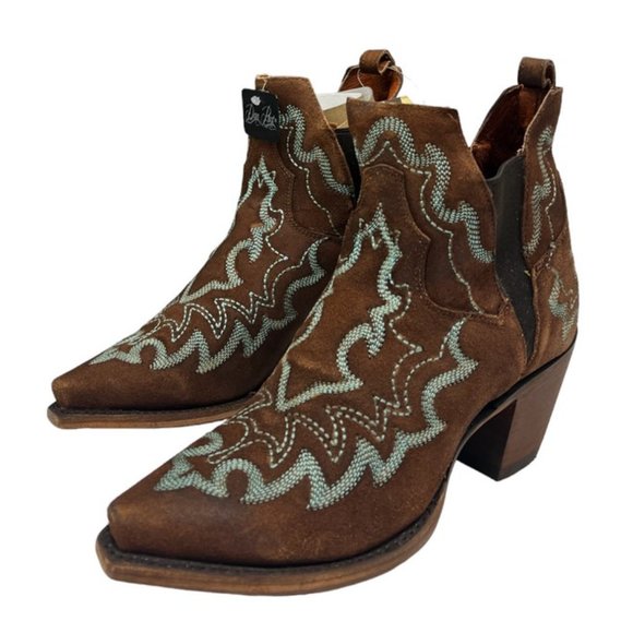 Dan Post Shoes - Dan Post Vallejo Boots Size: 7 Brand New in Box Western Booties Turquoise Brown
